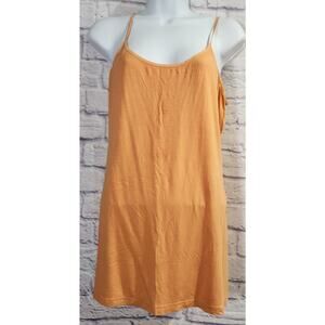 Lady Hathaway Orange Adjustable Spaghetti Strap Tank Top XL Lightweight Soft